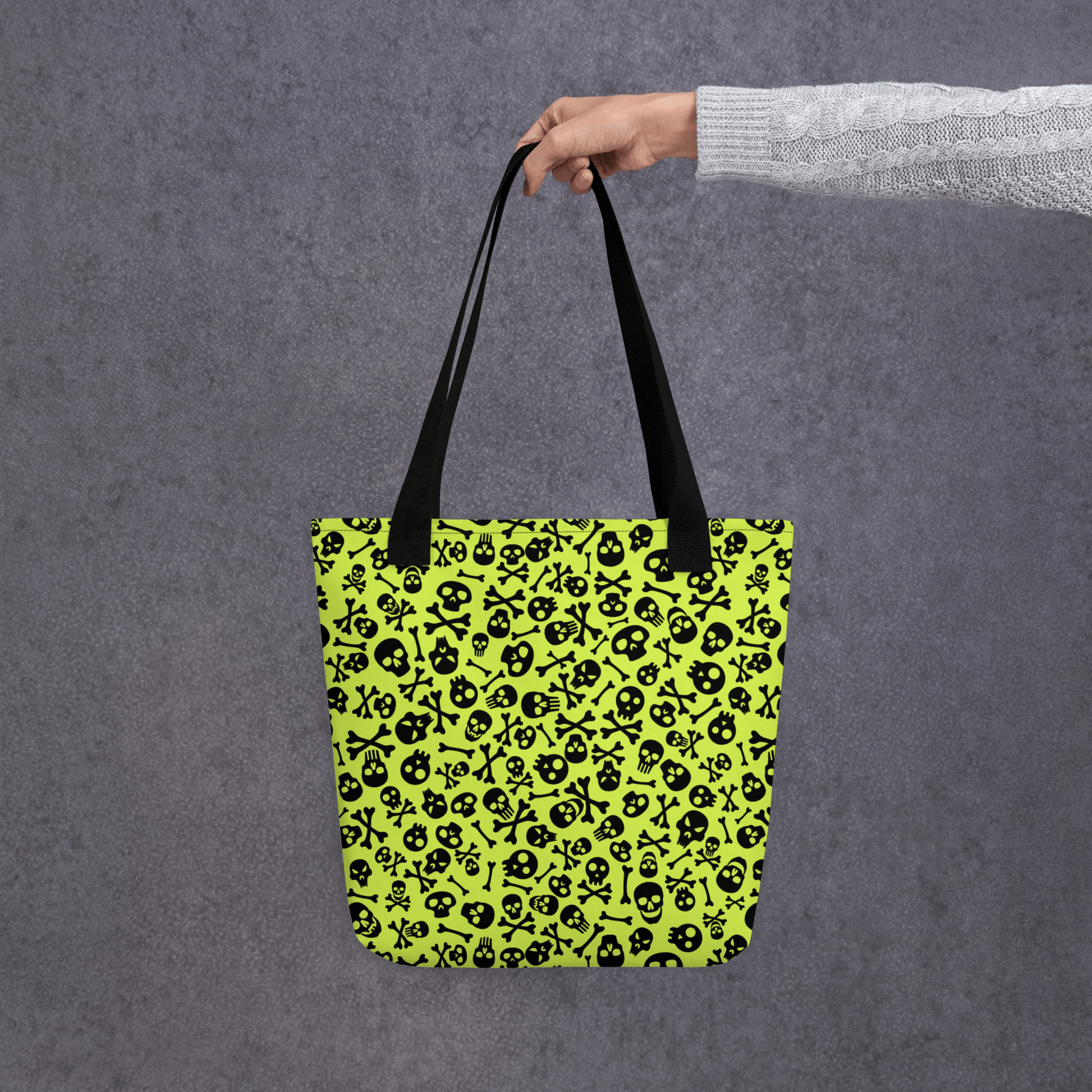 Lime Bones Tote bag Goth Cloth Co.