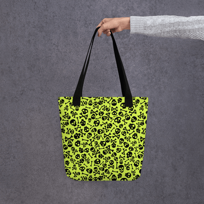 Lime Bones Tote bag Goth Cloth Co.