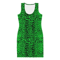 Lime Leopard Bodycon Dress Goth Cloth Co.