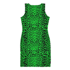 Lime Leopard Bodycon Dress Goth Cloth Co.