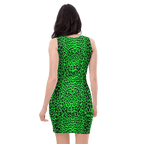 Lime Leopard Bodycon Dress Goth Cloth Co.