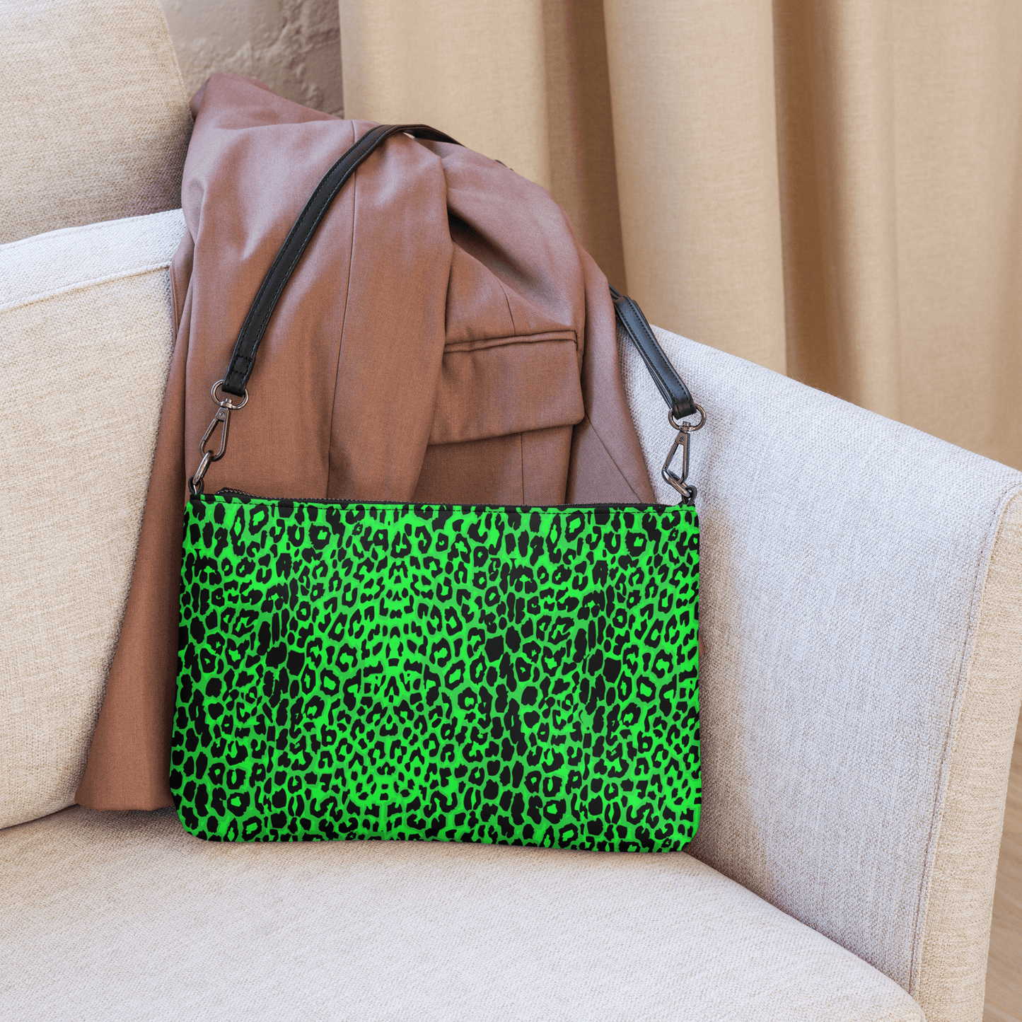 Lime Leopard Crossbody Bag Goth Cloth Co.