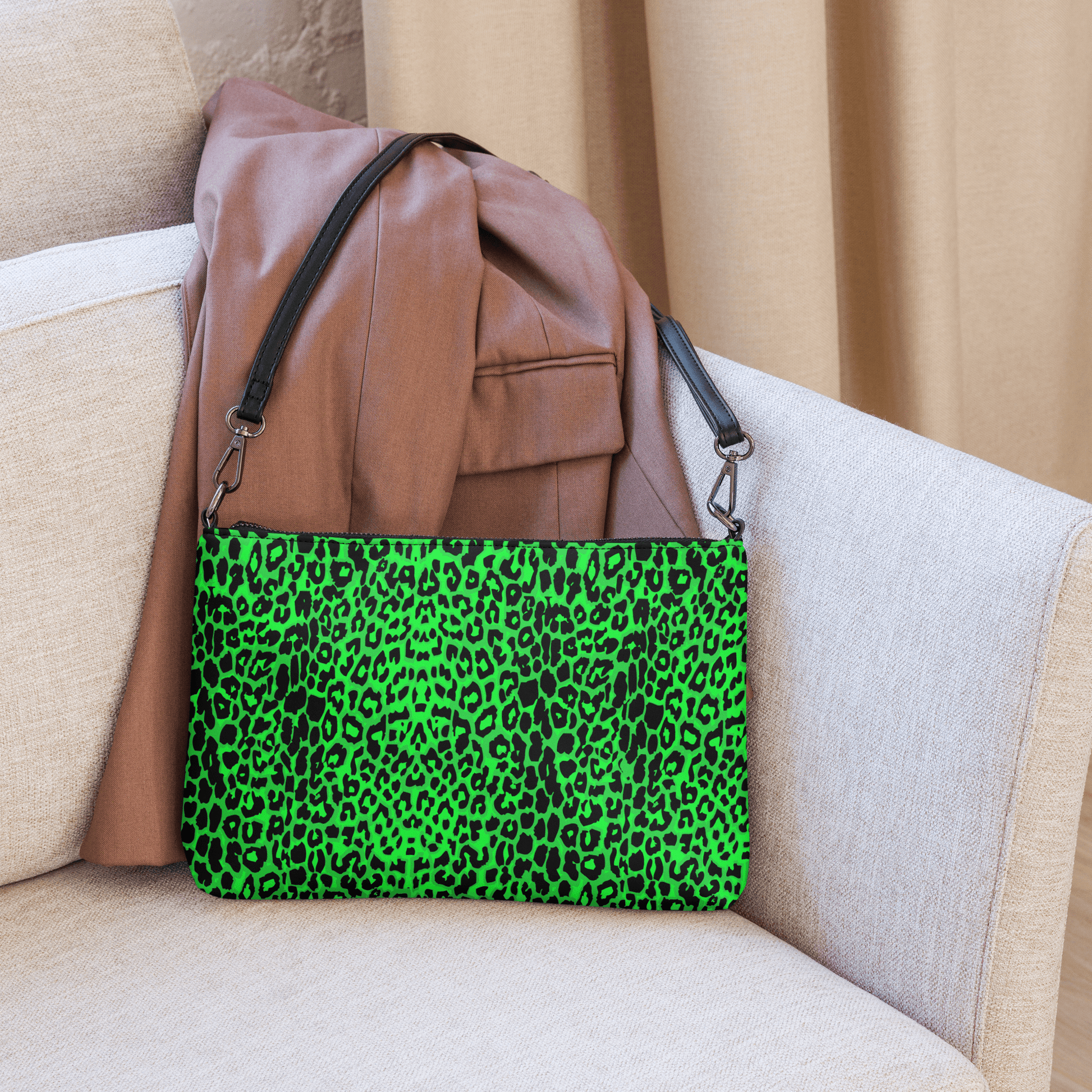 Lime Leopard Crossbody Bag Goth Cloth Co.