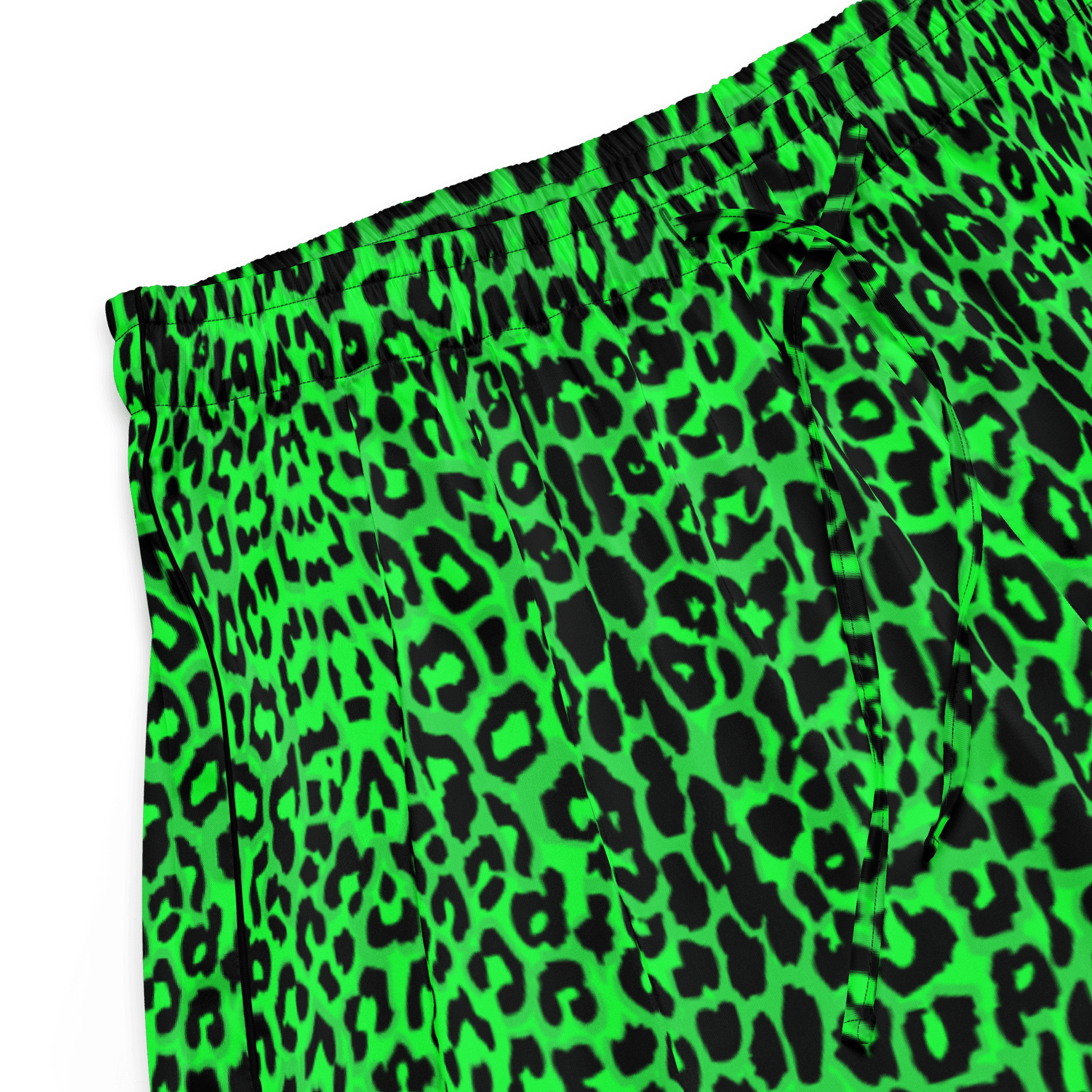 Lime Leopard Silky Pajama Bottoms Goth Cloth Co.