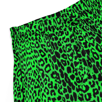 Lime Leopard Silky Pajama Bottoms Goth Cloth Co.