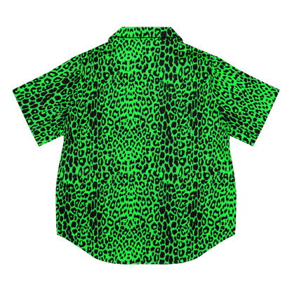 Lime Leopard Silky Pajama Top Goth Cloth Co.