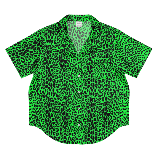Lime Leopard Silky Pajama Top Goth Cloth Co.