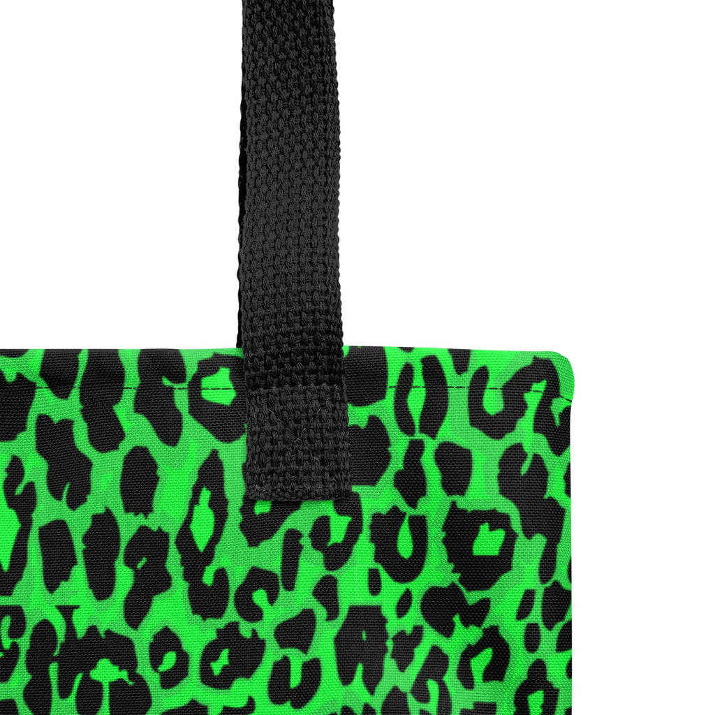 Lime Leopard Tote Bag Goth Cloth Co.