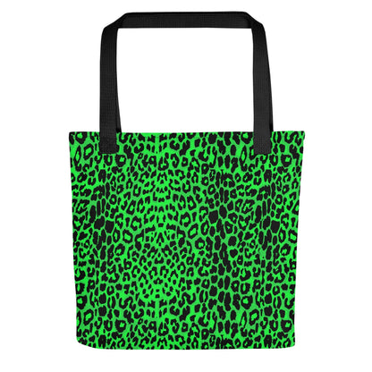 Lime Leopard Tote Bag Goth Cloth Co.