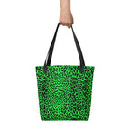Lime Leopard Tote Bag Goth Cloth Co.