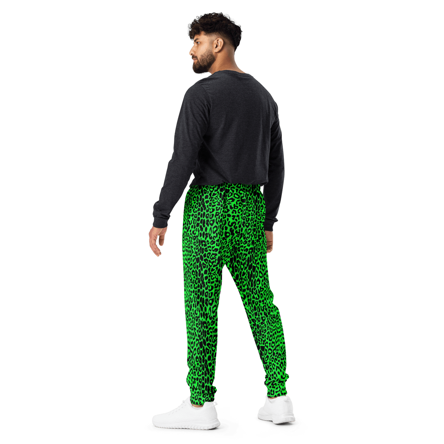 Lime Leopard Unisex Joggers Goth Cloth Co.
