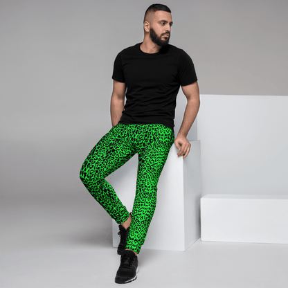 Lime Leopard Unisex Joggers Goth Cloth Co.