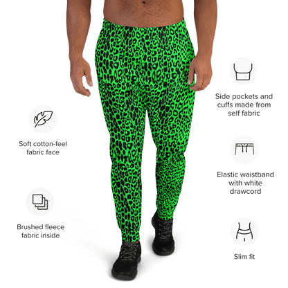 Lime Leopard Unisex Joggers Goth Cloth Co.