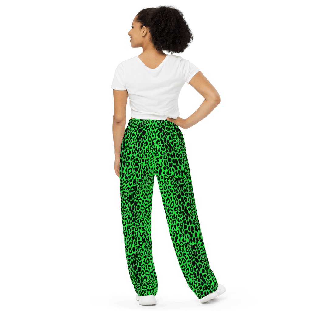 Lime Leopard Unisex Lounge Pants Goth Cloth Co.