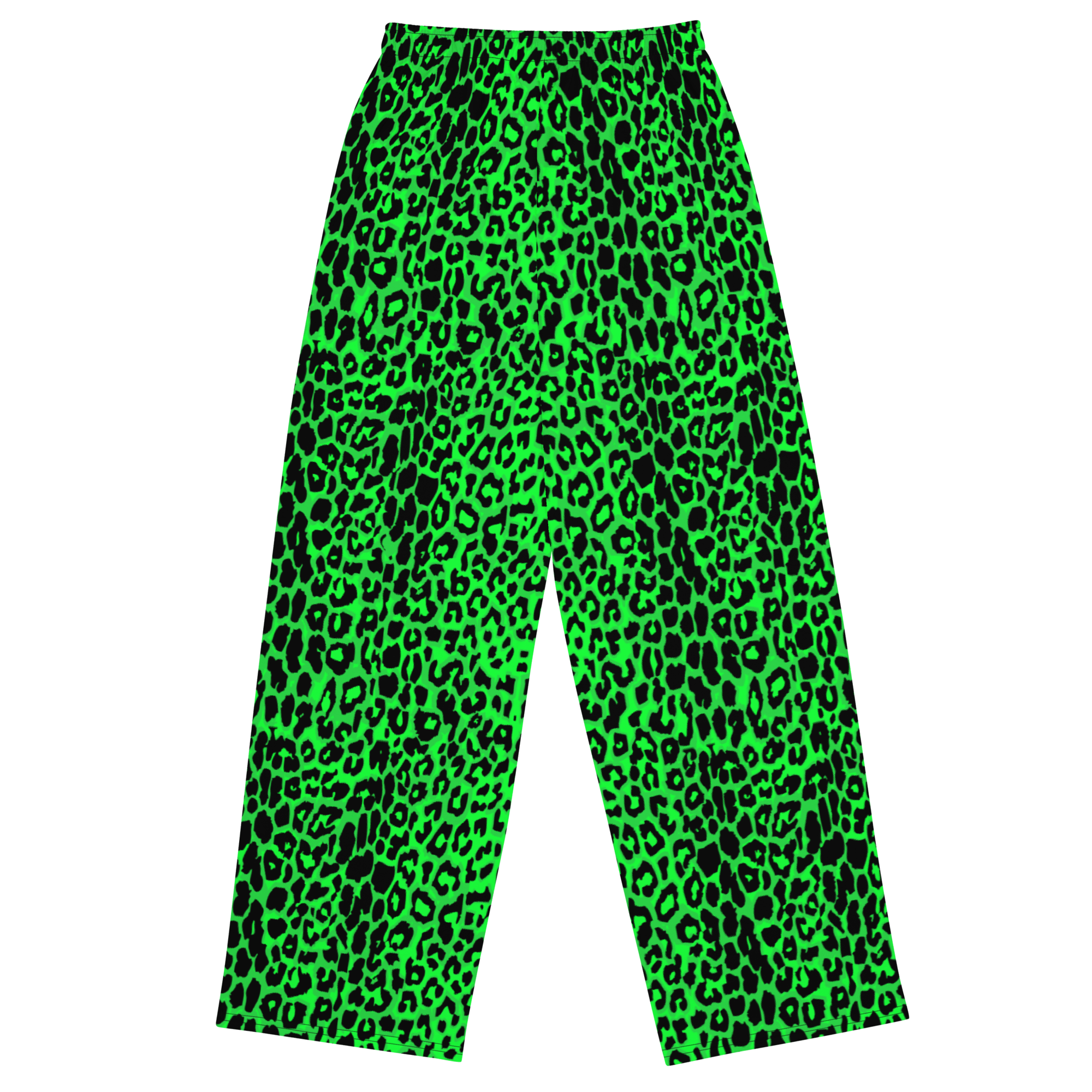 Lime Leopard Unisex Lounge Pants Goth Cloth Co.