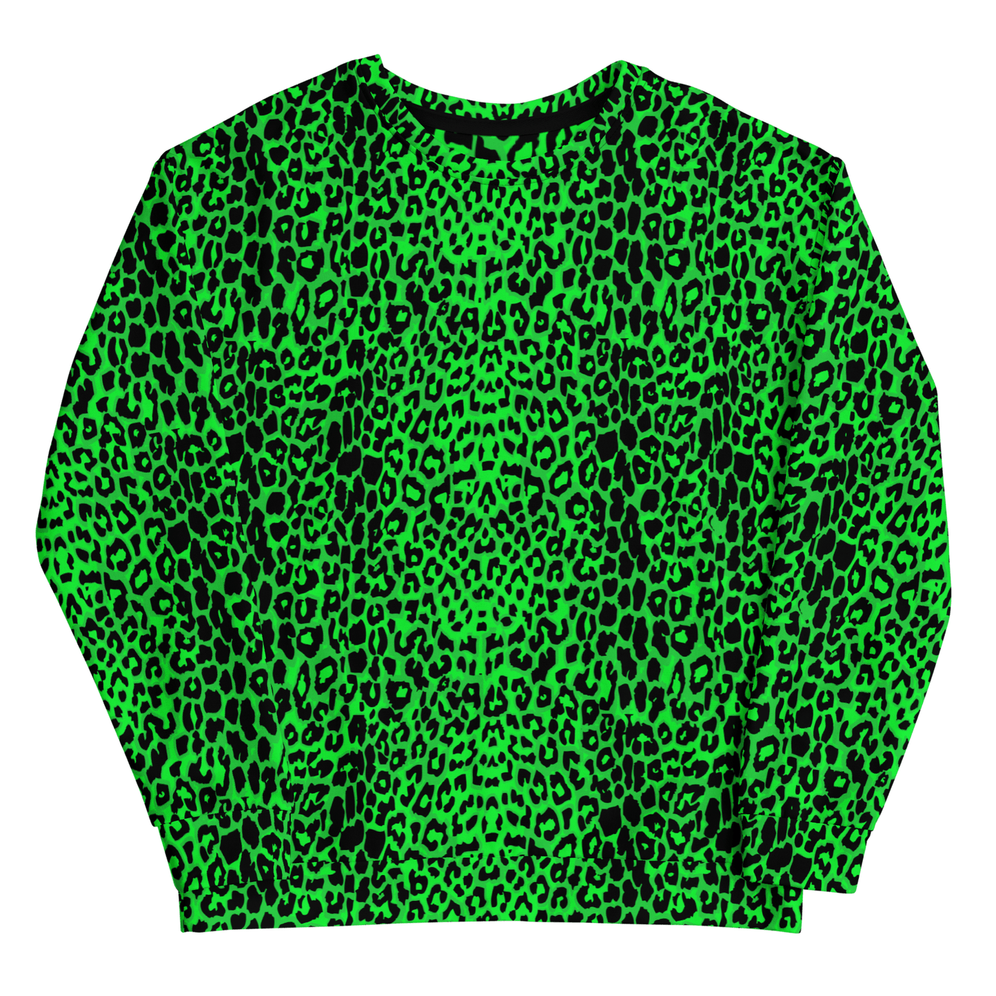 Lime Leopard Unisex Sweatshirt Goth Cloth Co.