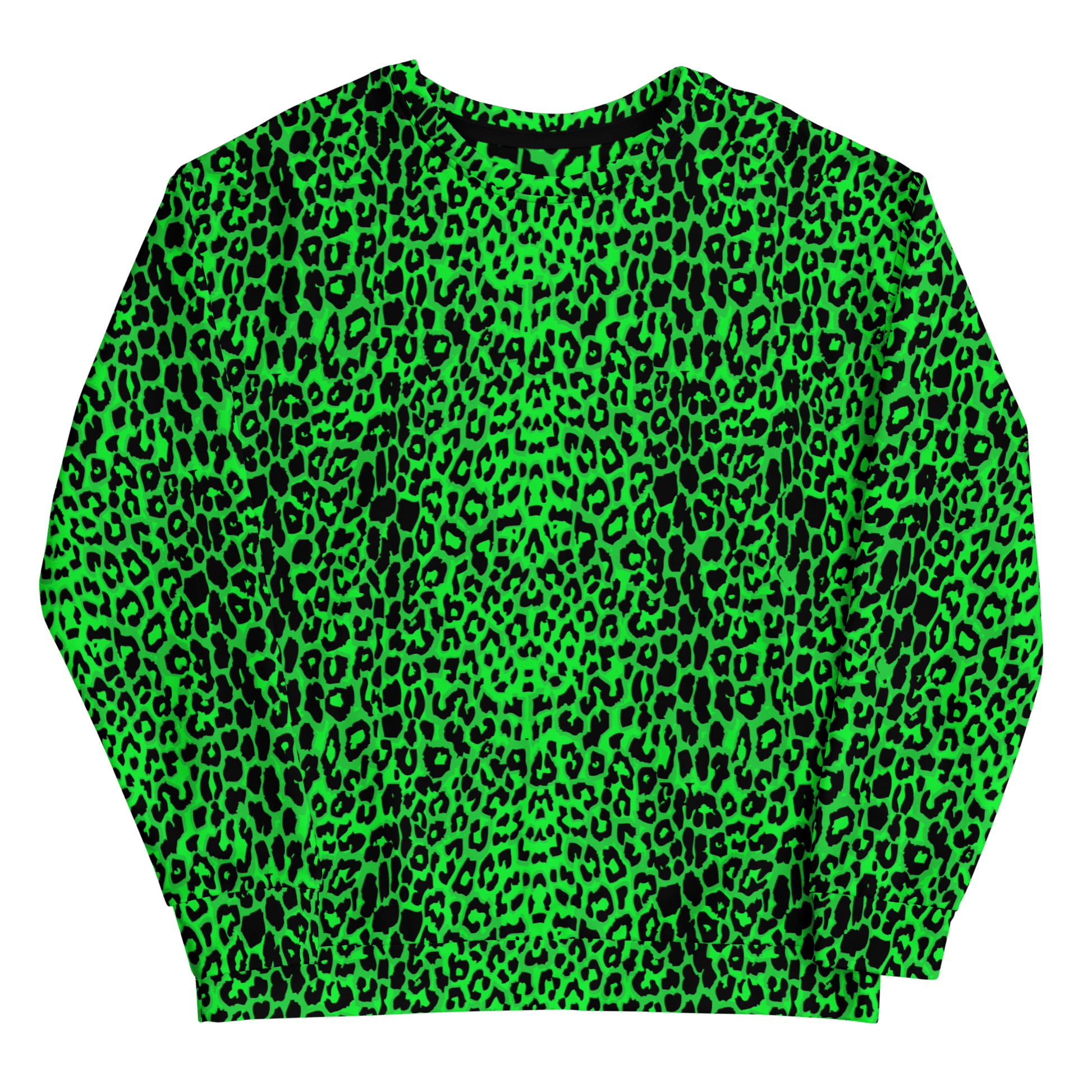 Lime Leopard Unisex Sweatshirt Goth Cloth Co.