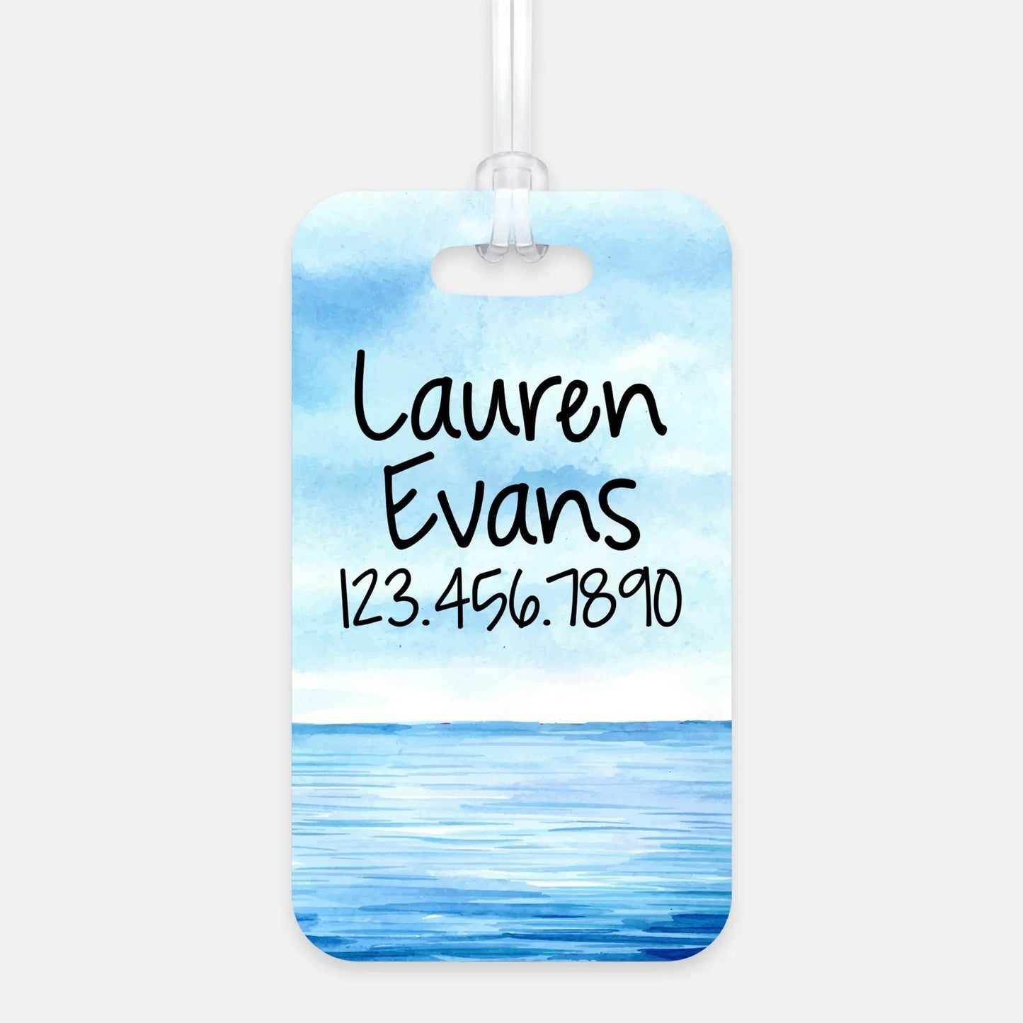Luggage Tag, Beach Suitcase Tag, Ocean Travel Gift Joyful Moose