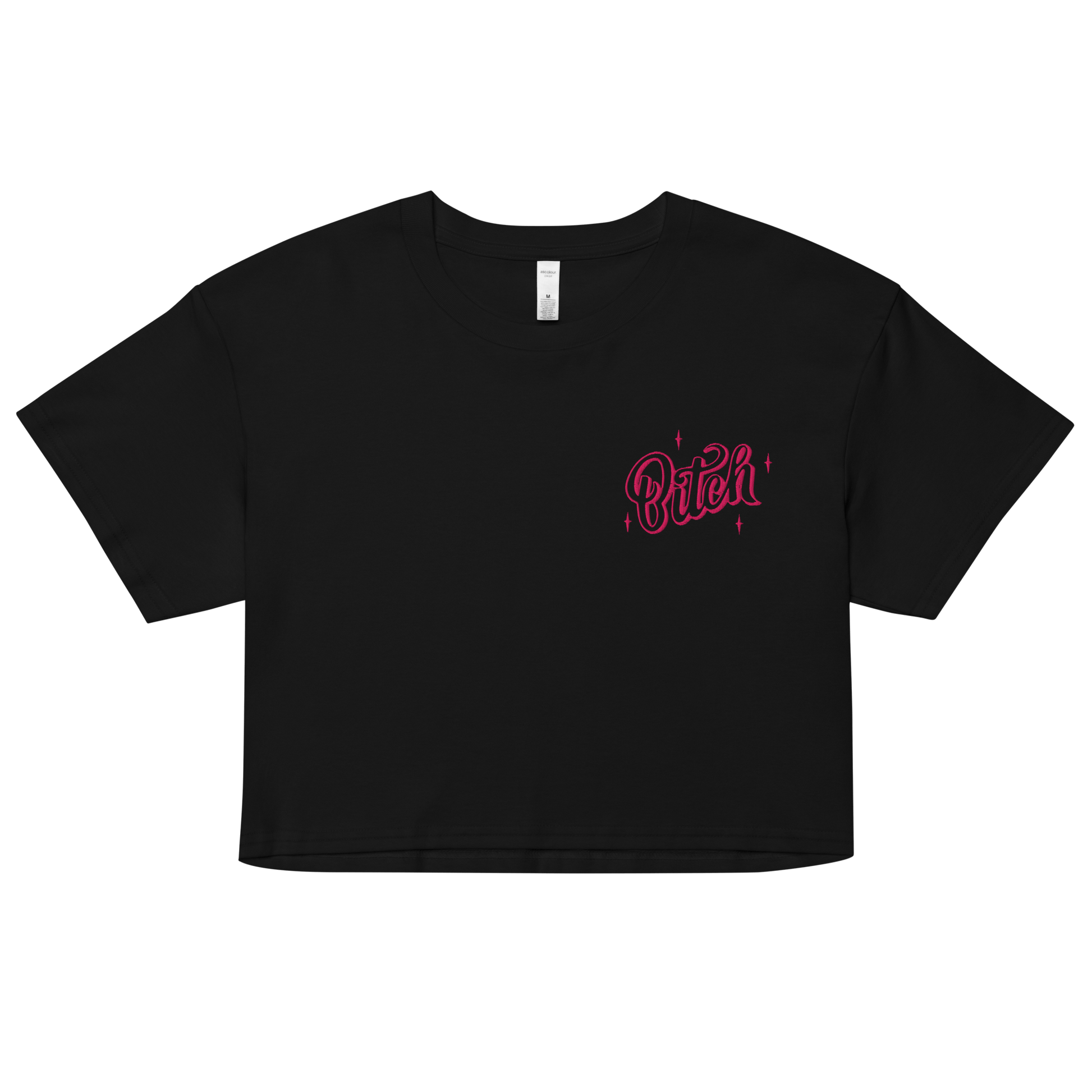 Magical Bitch Embroidered Crop Top Goth Cloth Co.