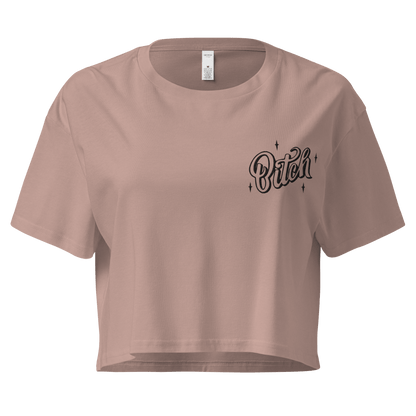 Magical Bitch Embroidered Crop Top Goth Cloth Co.