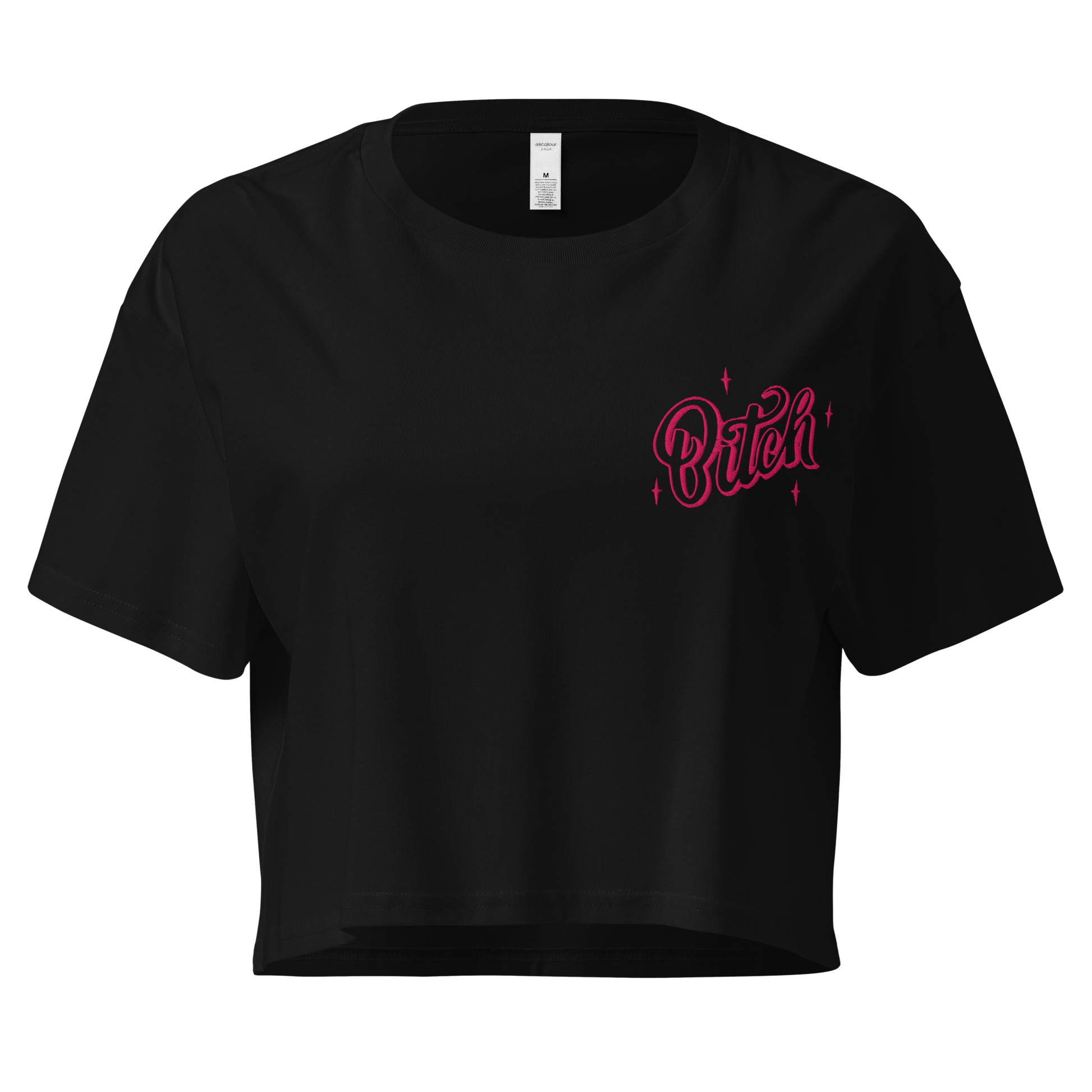 Magical Bitch Embroidered Crop Top Goth Cloth Co.
