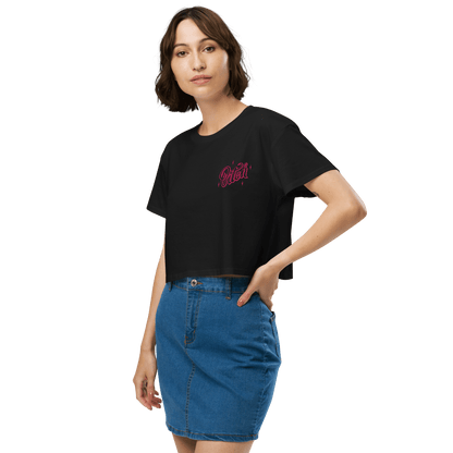 Magical Bitch Embroidered Crop Top Goth Cloth Co.