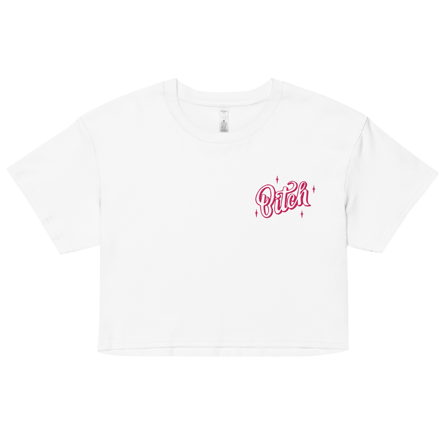 Magical Bitch Embroidered Crop Top Goth Cloth Co.