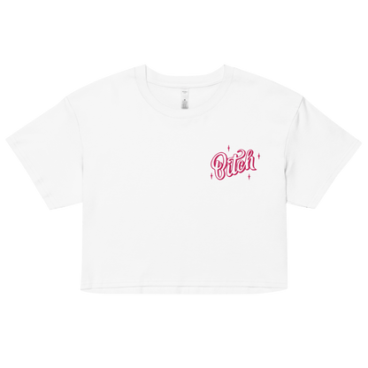 Magical Bitch Embroidered Crop Top Goth Cloth Co.