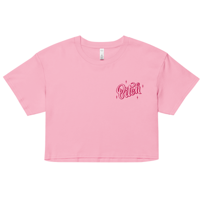Magical Bitch Embroidered Crop Top Goth Cloth Co.