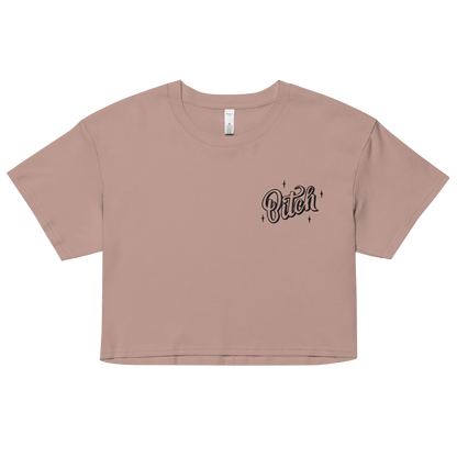 Magical Bitch Embroidered Crop Top Goth Cloth Co.