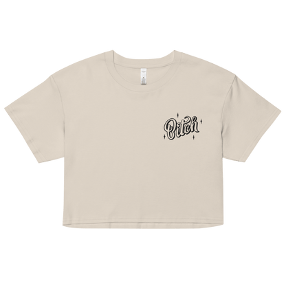 Magical Bitch Embroidered Crop Top Goth Cloth Co.