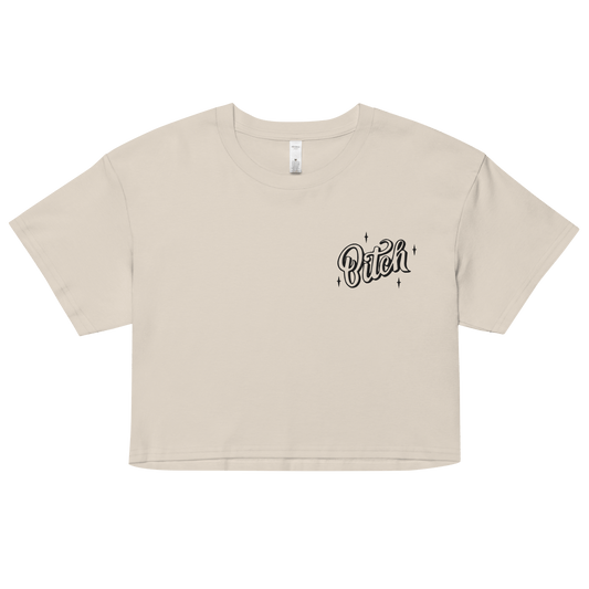 Magical Bitch Embroidered Crop Top Goth Cloth Co.
