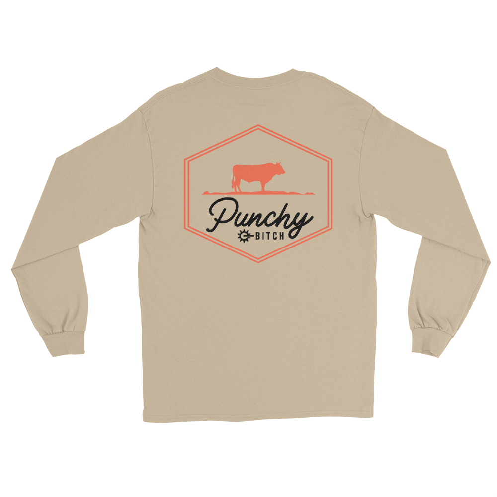 Punchy B Cow Long Sleeve Wild Cactus Boutique