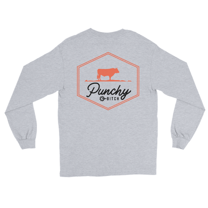 Punchy B Cow Long Sleeve Wild Cactus Boutique