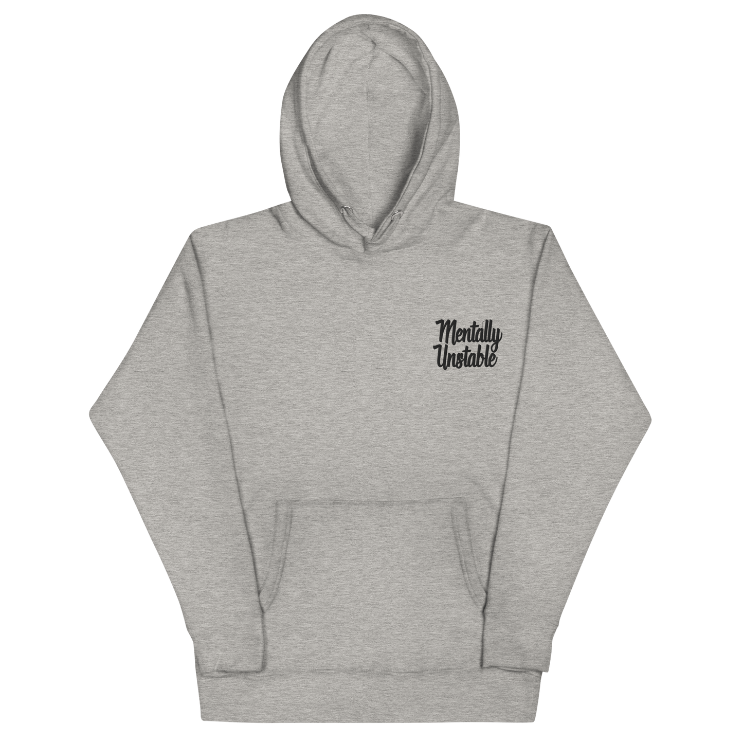 Mentally Unstable Embroidered Hoodie Goth Cloth Co.