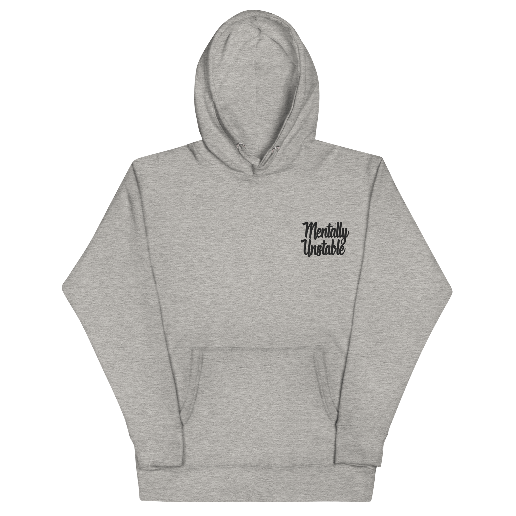 Mentally Unstable Embroidered Hoodie Goth Cloth Co.