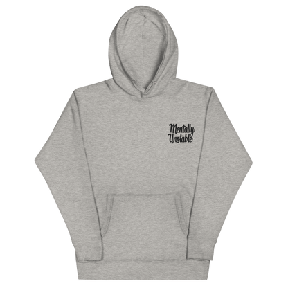 Mentally Unstable Embroidered Hoodie Goth Cloth Co.