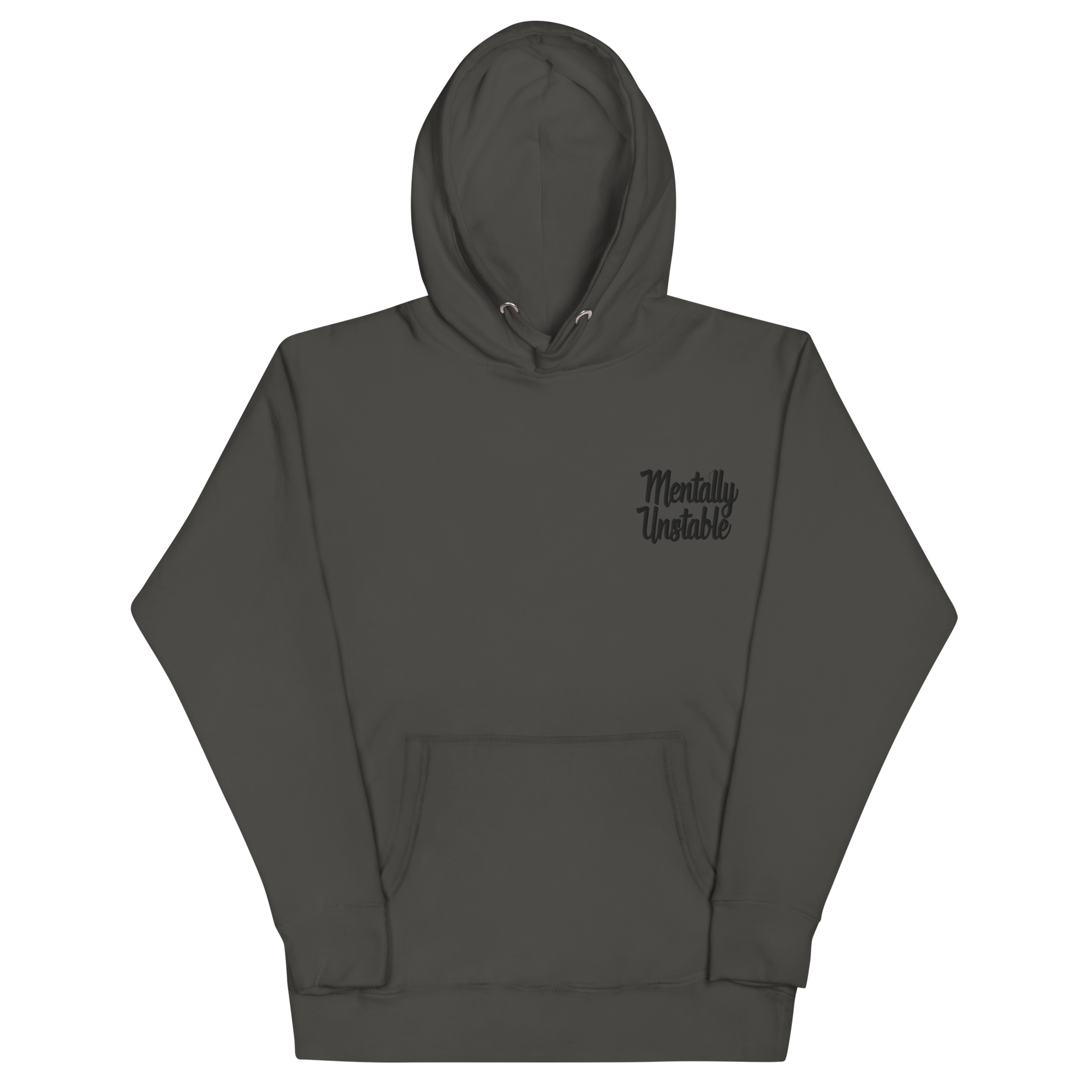 Mentally Unstable Embroidered Hoodie Goth Cloth Co.