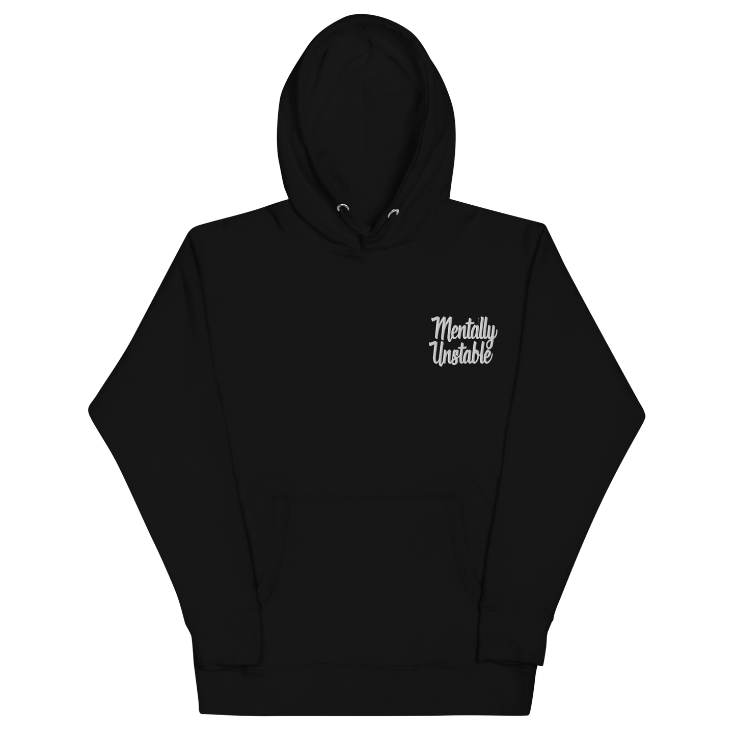Mentally Unstable Embroidered Hoodie Goth Cloth Co.