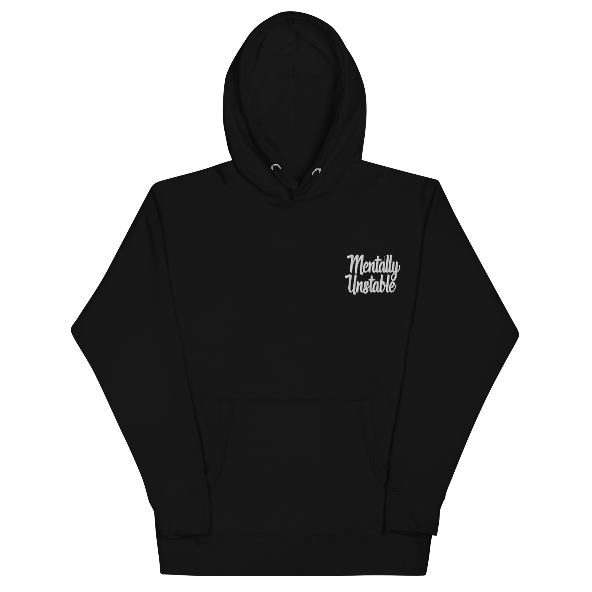 Mentally Unstable Embroidered Hoodie Goth Cloth Co.
