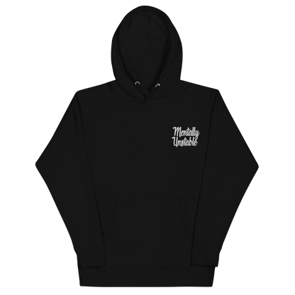Mentally Unstable Embroidered Hoodie Goth Cloth Co.