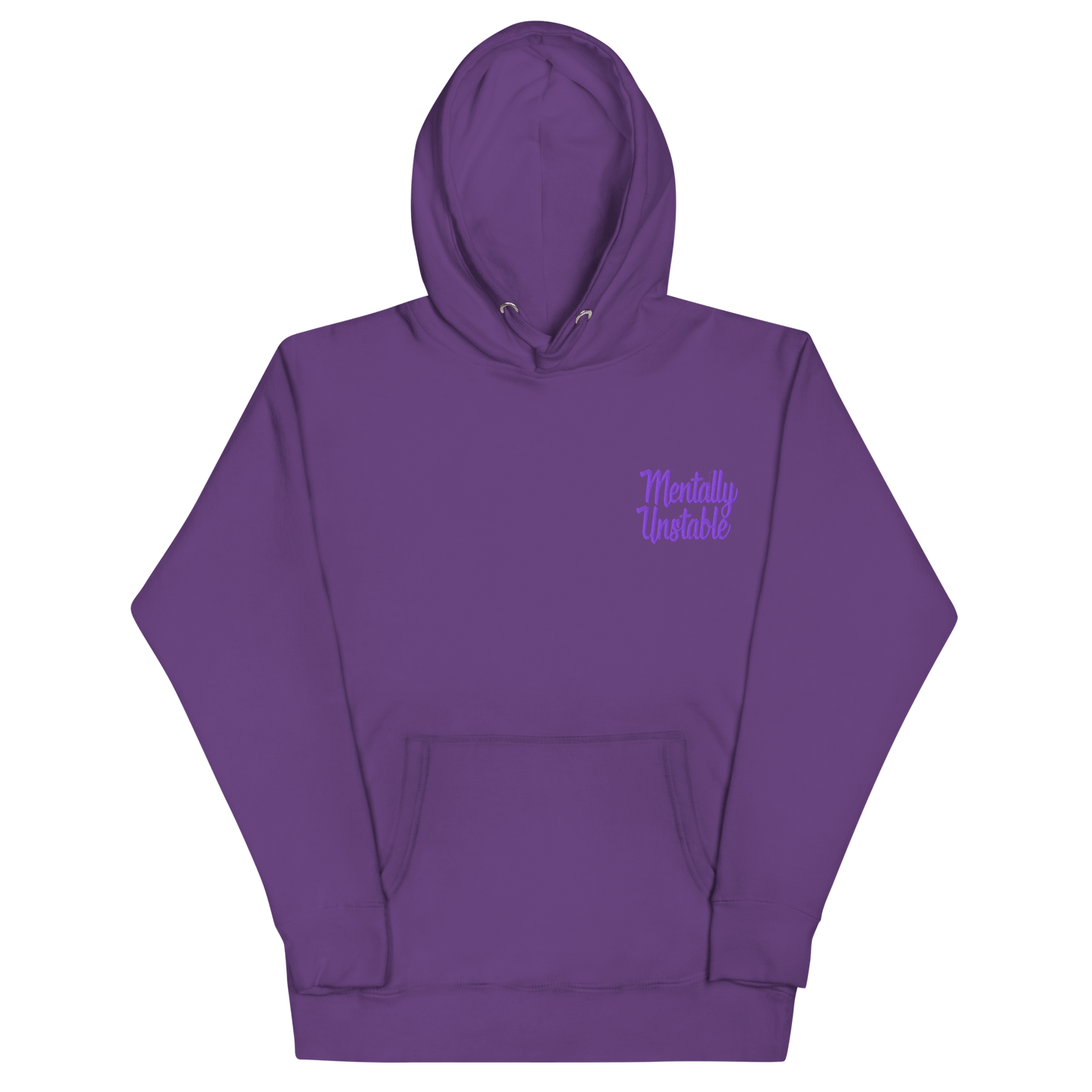 Mentally Unstable Embroidered Hoodie Goth Cloth Co.