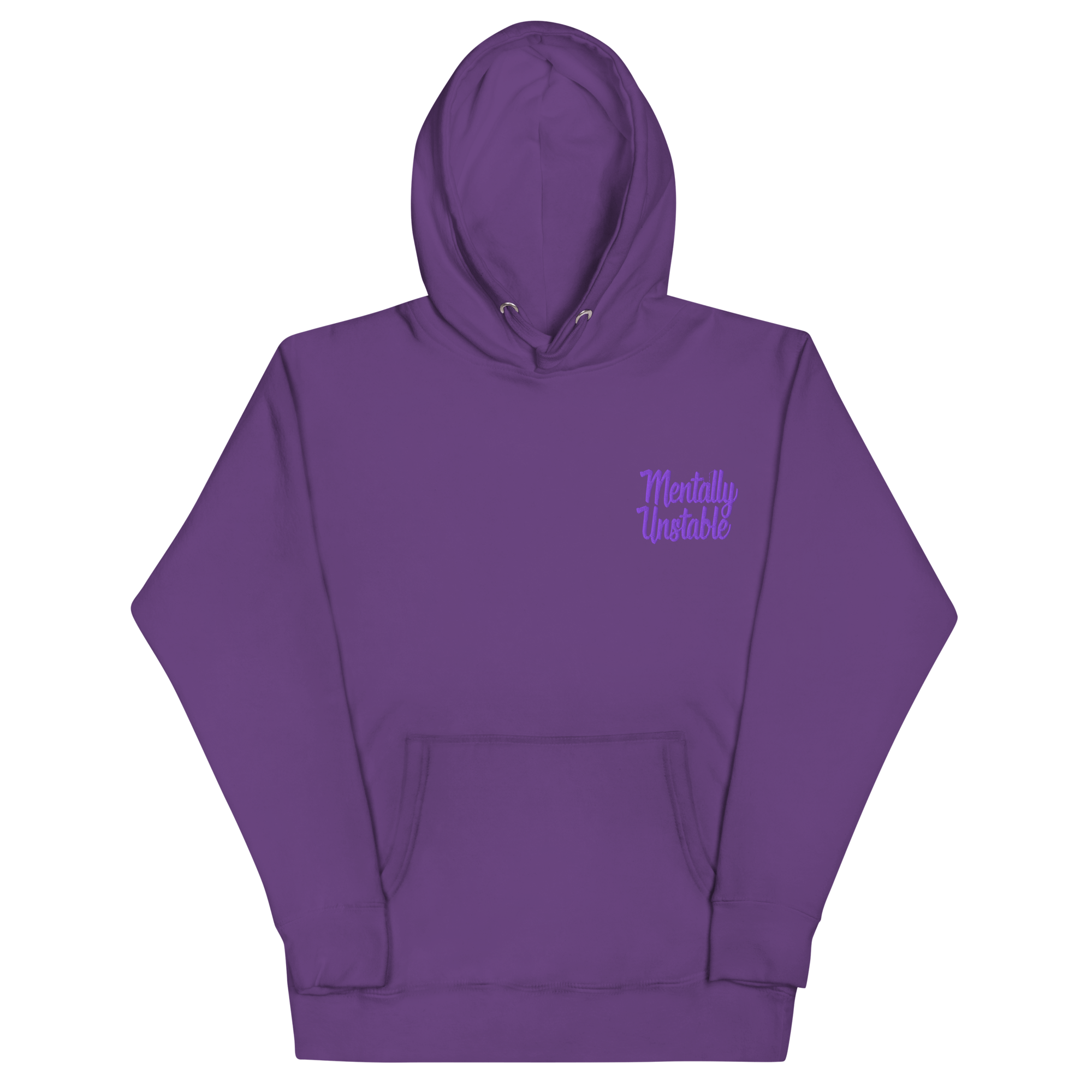 Mentally Unstable Embroidered Hoodie Goth Cloth Co.