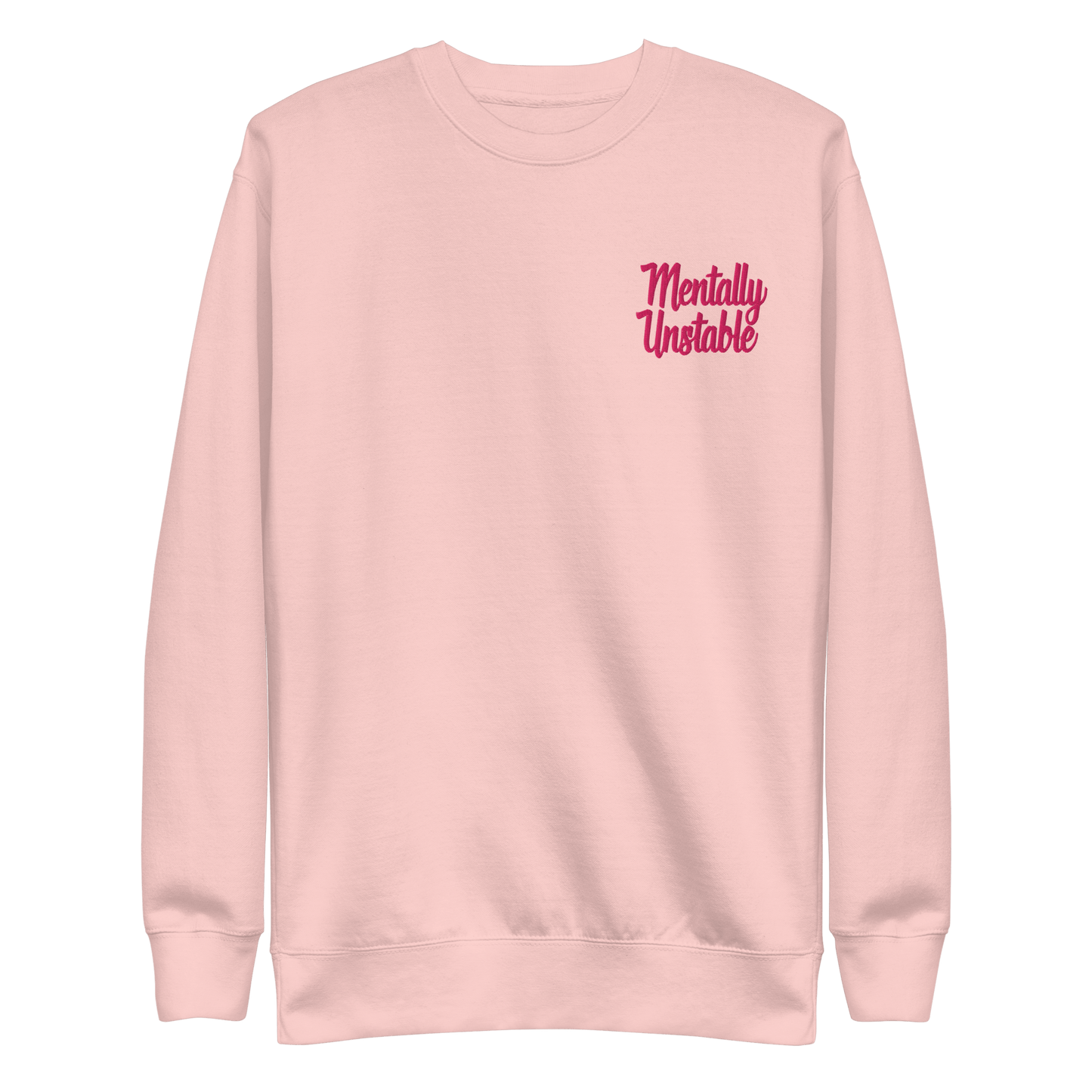 Mentally Unstable Embroidered Sweatshirt Goth Cloth Co.