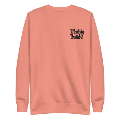 Mentally Unstable Embroidered Sweatshirt Goth Cloth Co.