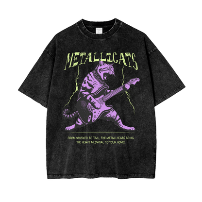 Metallicats Snow Washed T-Shirt Goth Cloth Co.