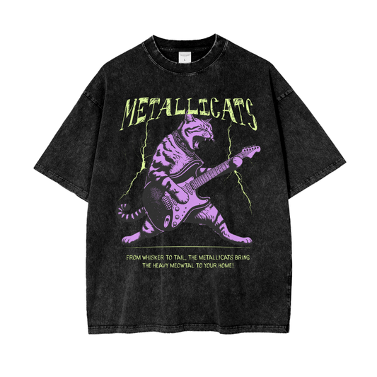 Metallicats Snow Washed T-Shirt Goth Cloth Co.