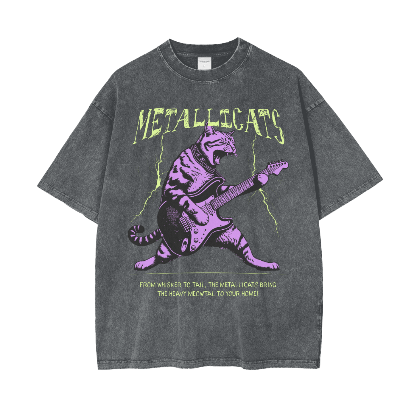 Metallicats Snow Washed T-Shirt Goth Cloth Co.