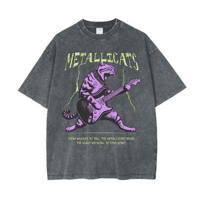 Metallicats Snow Washed T-Shirt Goth Cloth Co.