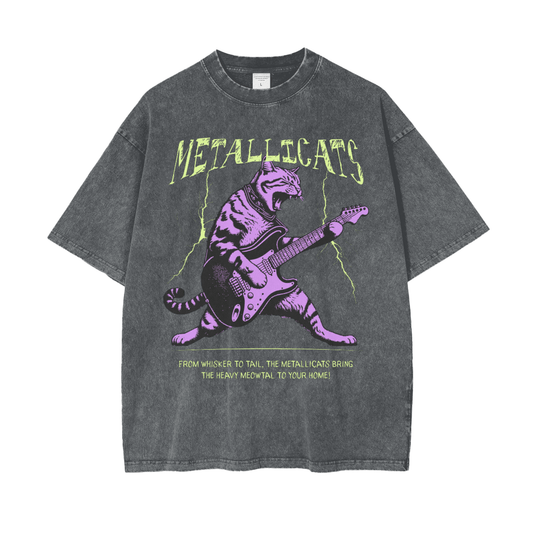 Metallicats Snow Washed T-Shirt Goth Cloth Co.